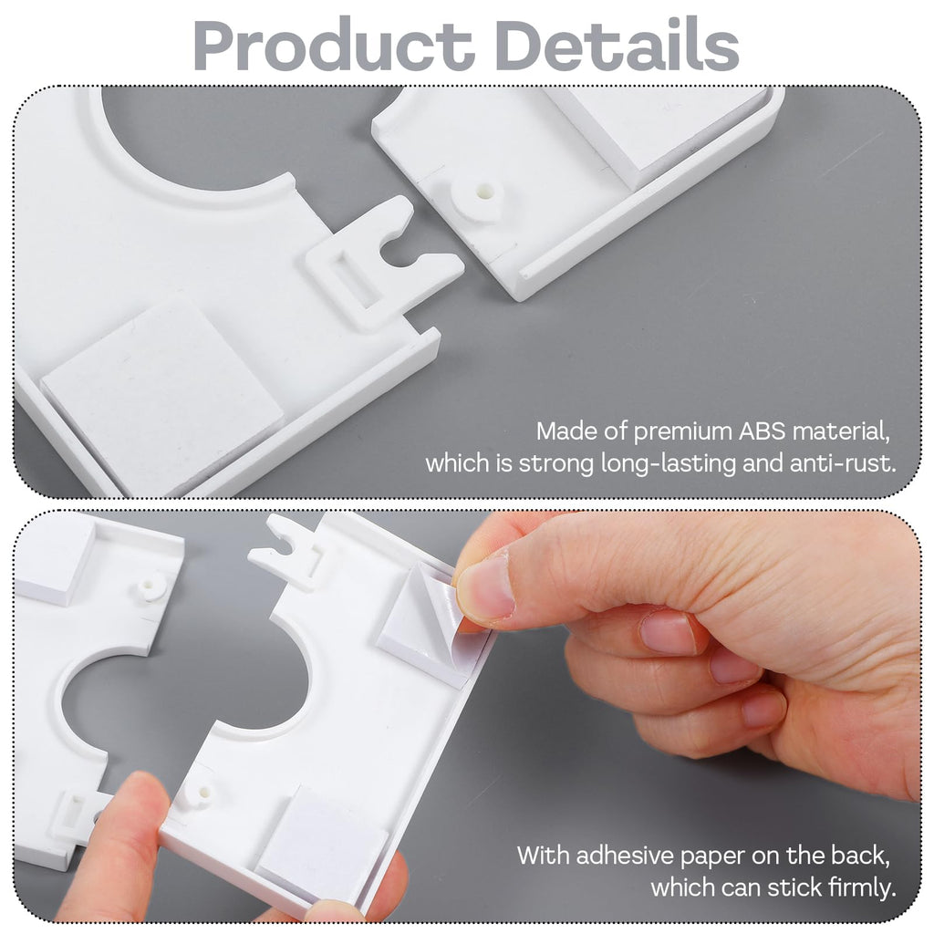 2-Pack Plumbing Cover Plates, 1.1-Inch Diameter Hole