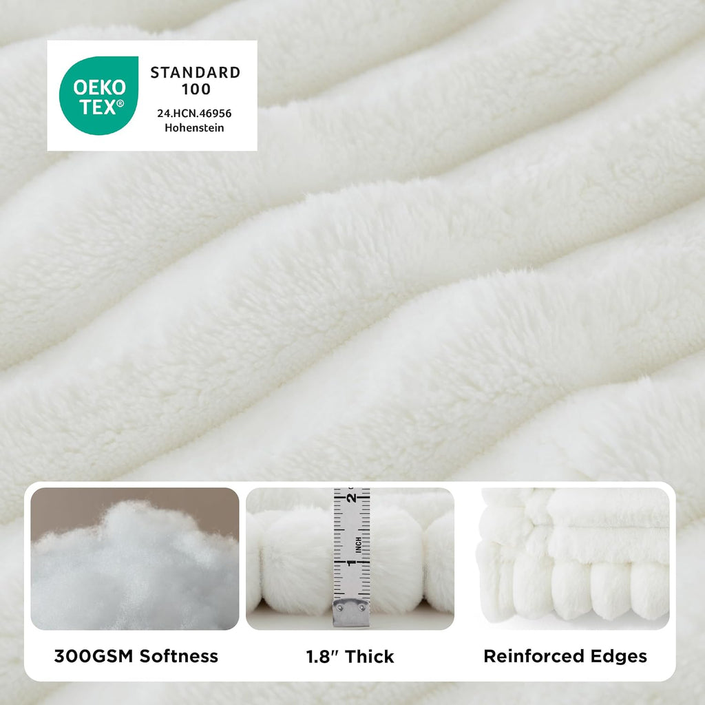 Comfyfleece Sofa Cover, Couch Covers for Dogs, 27.6 x 59 White