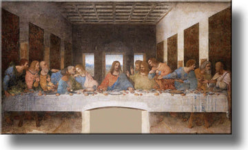 Decor The Original Last Supper by Leonardo da Vinci Picture on Stretched Canvas, Wall Art Décor, Ready to Hang!