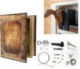 Hidden Bookcase Door Book Latch and Lock, Secret Book Latch Hidden Door Kit for Bookshelf Doors, DIY Secret Doors