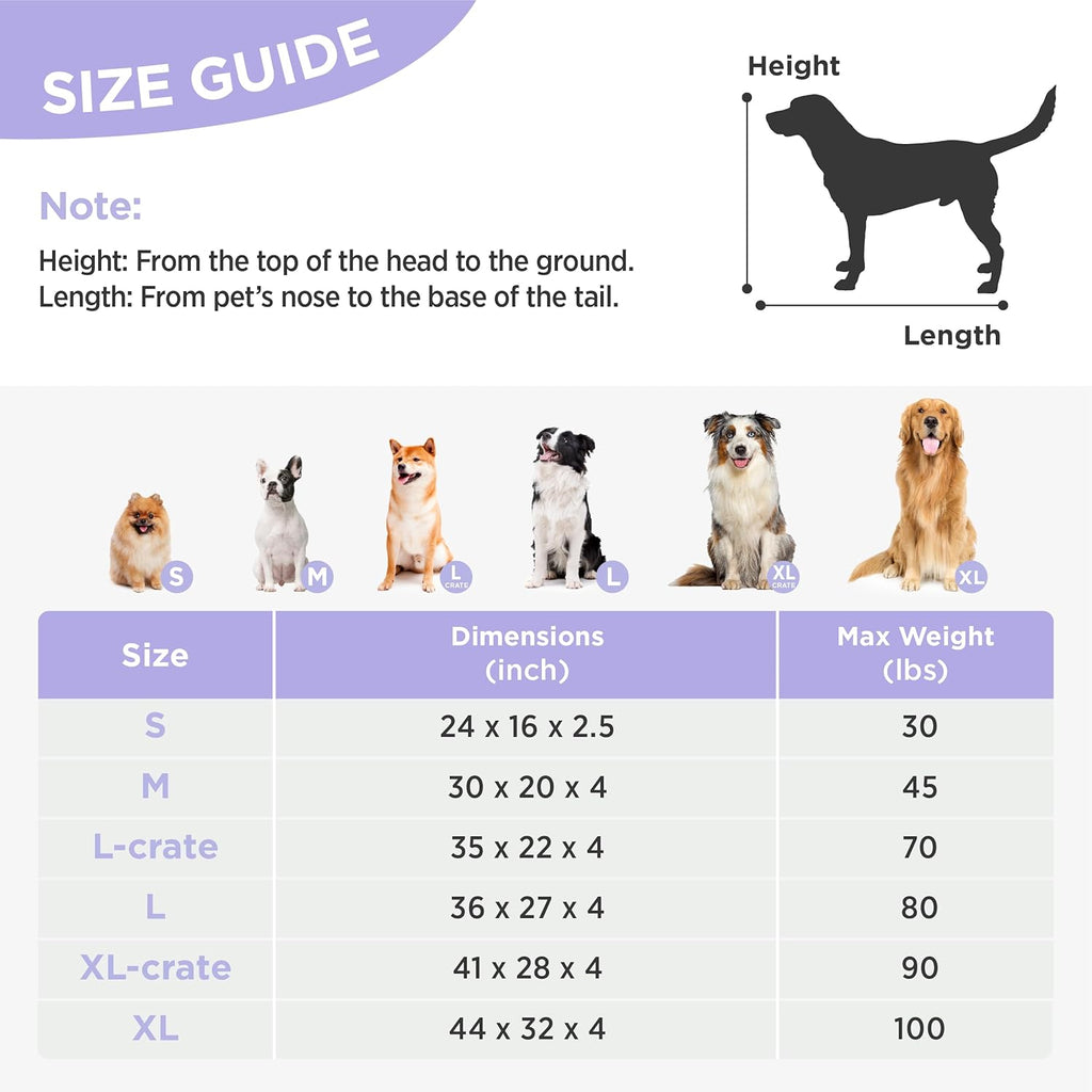 Cute Aesthetic Dog Bed for Crate, Jacquard Thick Pet Pillow 35x22