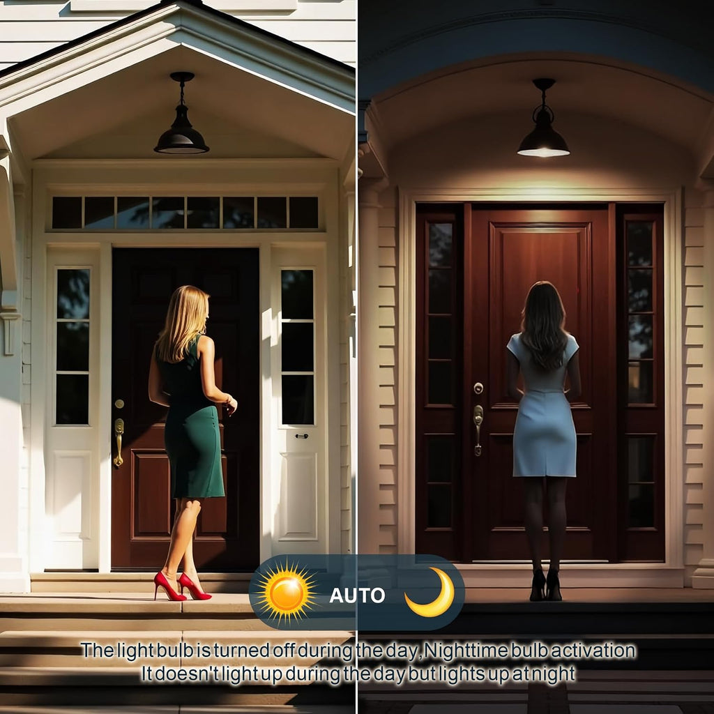 Motion Sensor Light Bulbs, 13W (100Watt Equivalent), Motion Activated Dusk to Dawn Security LED Bulb, A19 E26 5500K
