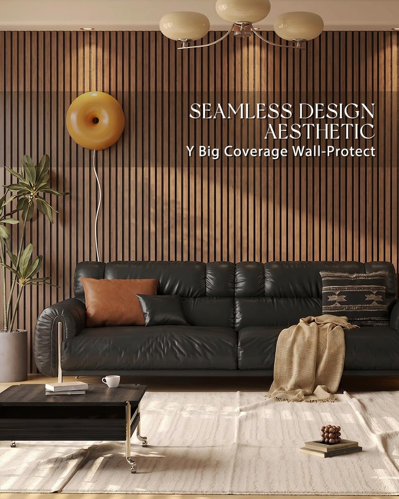 Large Felt Acoustic Wall Panels,Brown stripes, 70.87'' x 47.24''