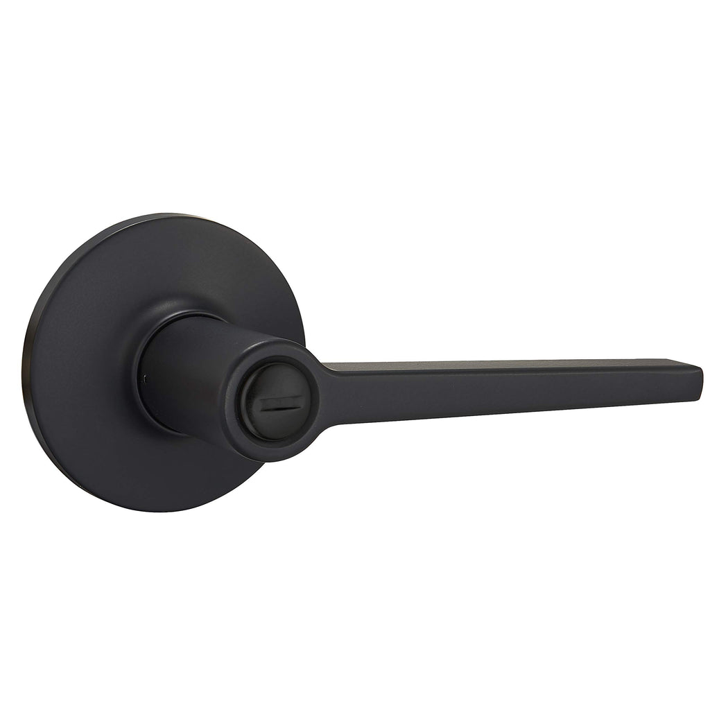 Manchester Reversible Privacy Door Lever, Keyless, Matte Black, 1-Pack