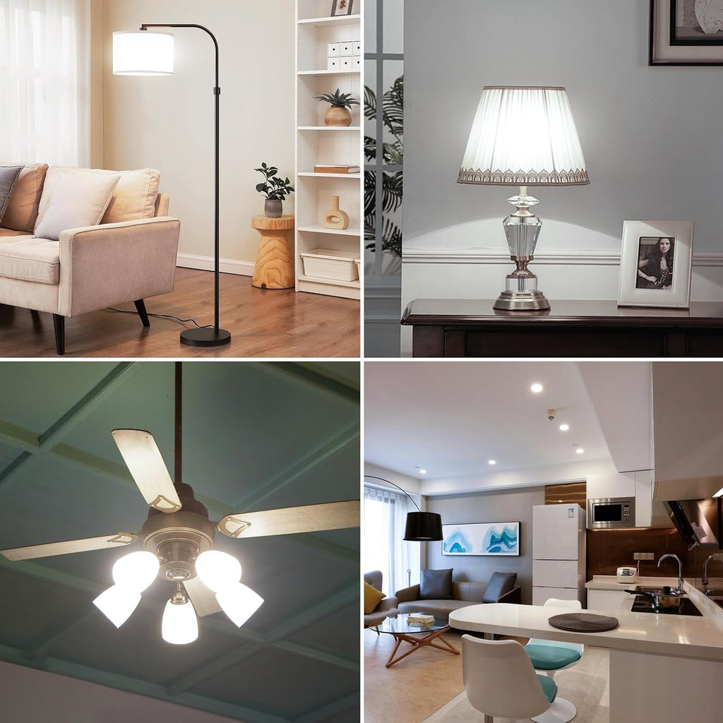 A19 LED Light Bulbs 100 Watt Equivalent, 13 Watt Bright Standard LED Bulbs Non-Dimmable,E26 Screw Base, 5000K Natural