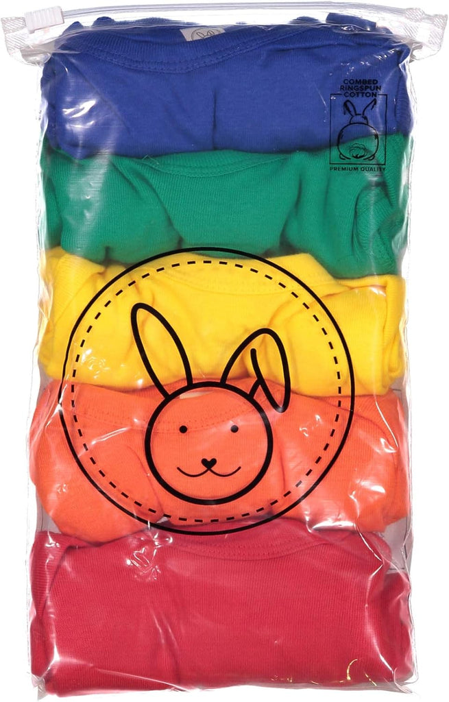 Baby Bodysuit Girl & Boy | to Pack Bulk Set, Snap Easy Closure