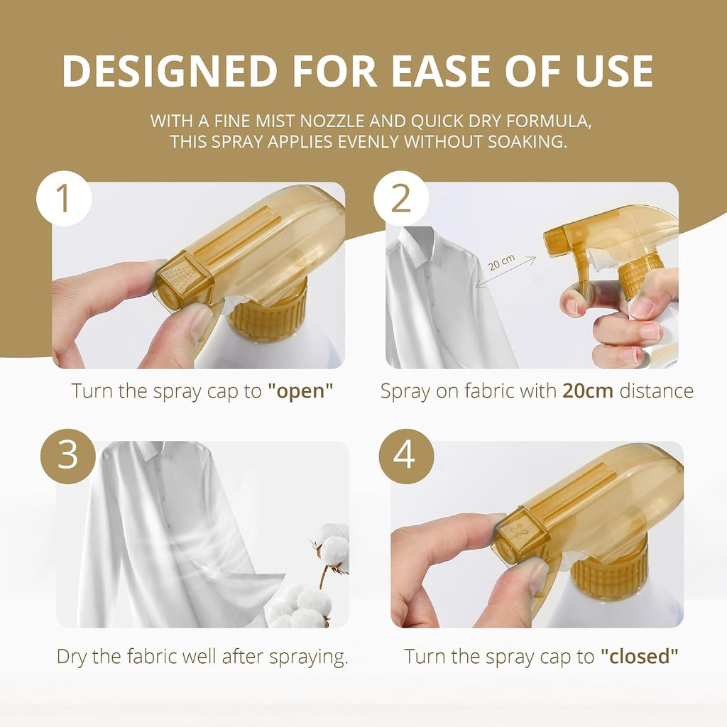 Fabric Refresher Spray - Enchanting Scenery - Wrinkle Release Spray & Fabric Softener Alternative - Odor Eliminator - Set of 135