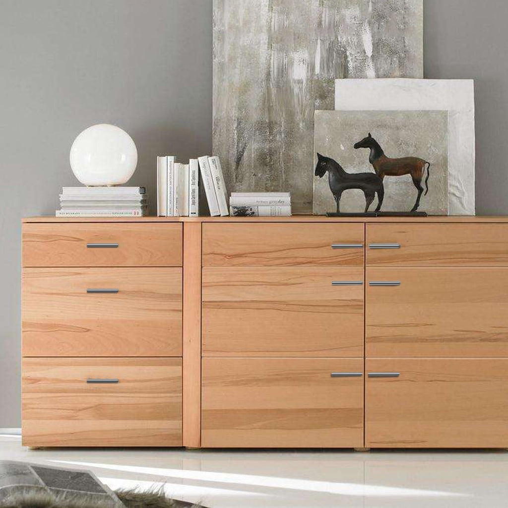 Cabinet Handles - Pack of 30 Stainless Steel Brushed Satin Nickel Finish Hollow Tube T Bar Drawer Pulls Furniture