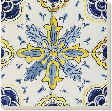 Thirstystone Blue & Yellow Decorative Heat Tolerant Stone Trivet