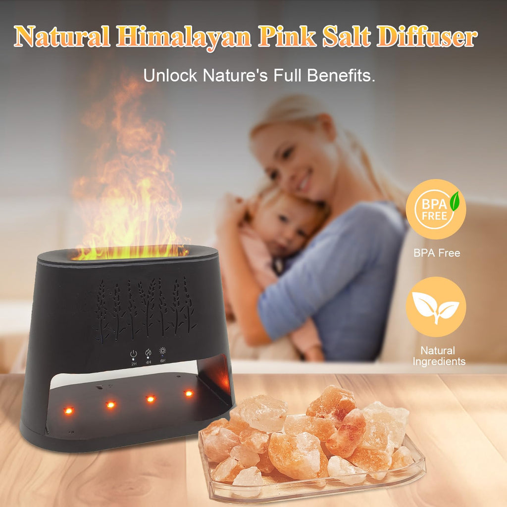 Essential Oil Diffuser Himalayan Salt Lamp, 49 Color Combinations