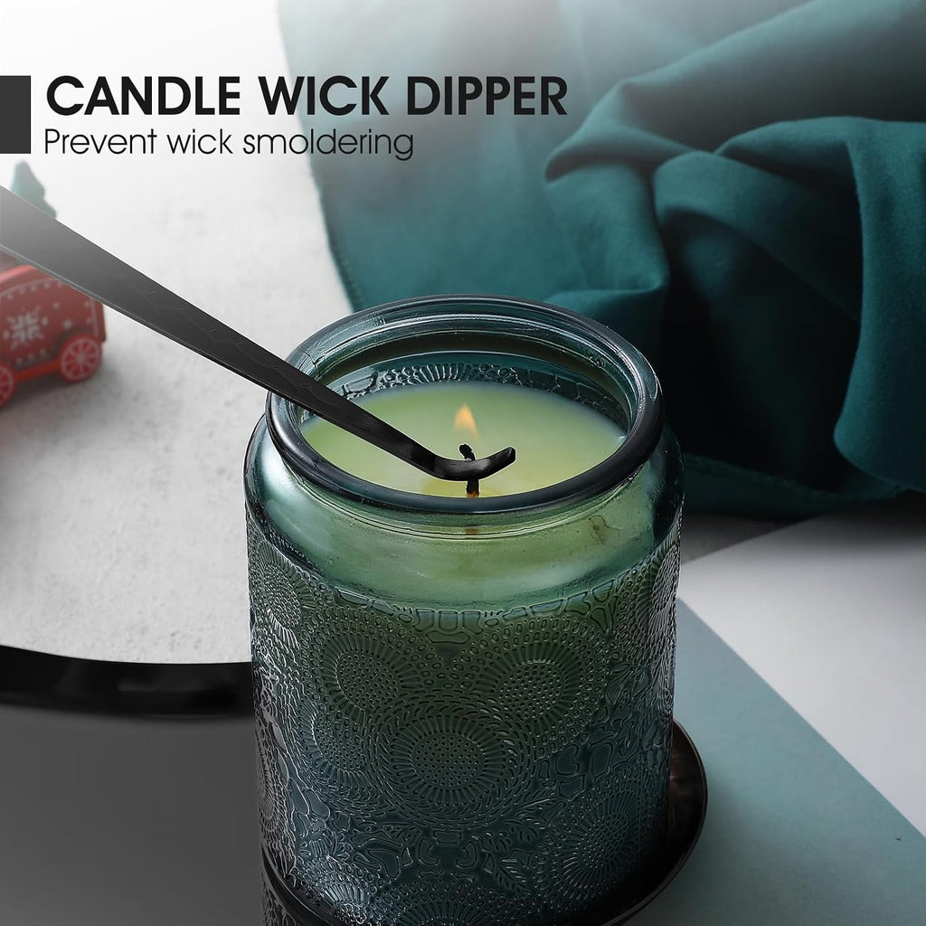 Candle Wick Trimmer, Candle Snuffer and Wick Dipper, Black