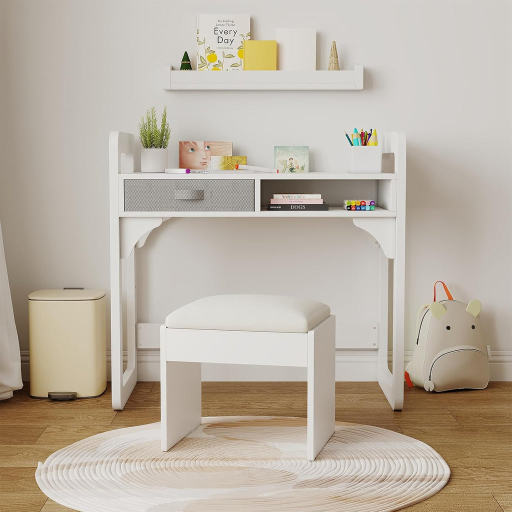 Kids Desk and Chair Set, Study Desk for Boys and Girls