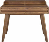 Render Mid-Century Modern Writing Desk in Walnut
