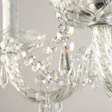 6 Light Chandelier Modern K9 Crystal Chandelier Lighting, Clear Crystal Ceiling Light Fixture Pendant Lamp for Dining Room Bathroom Bedroom Livingroom A100-B00YSMM78E
