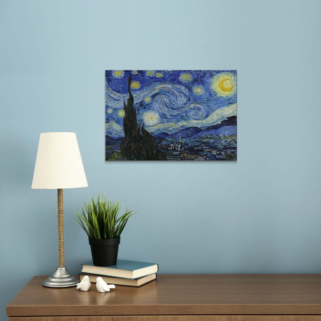 Van Gogh Starry Night Reproduction Canvas 16 X 11Inch
