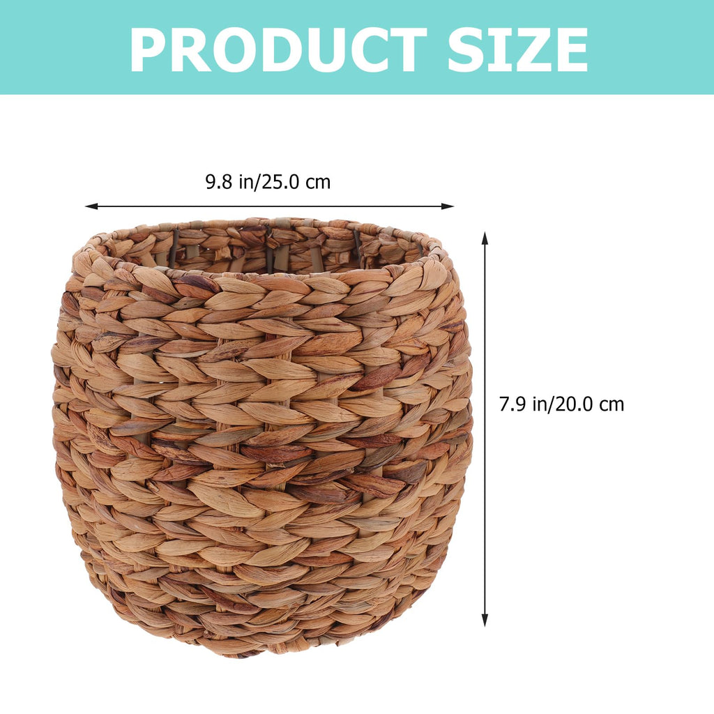 10inch Seagrass Plant Basket Indoor Planter Basket Sundries Storage Woven Seagrass Wicker Planter Flower Pot
