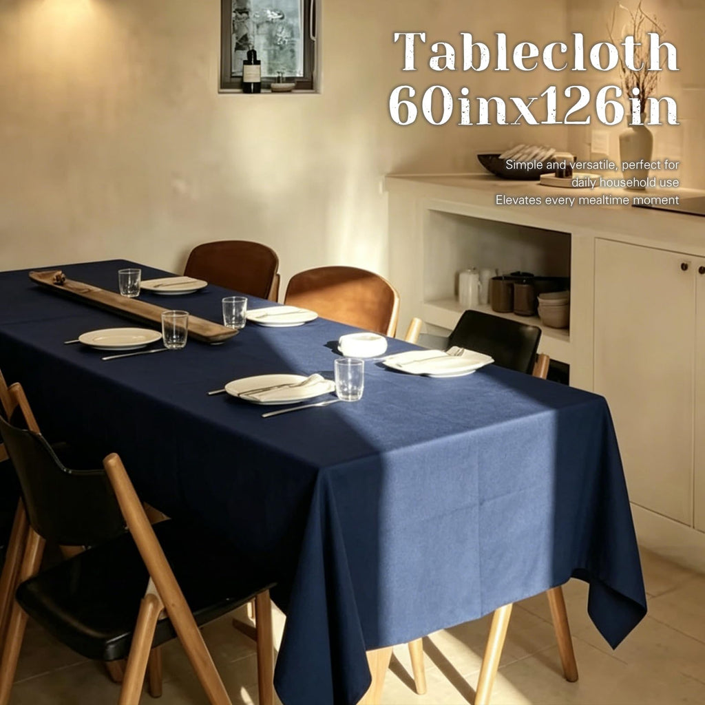 6 Pack Blue Table Cloth Rectangle 60X126 Inch Tablecloth Fit 8FT