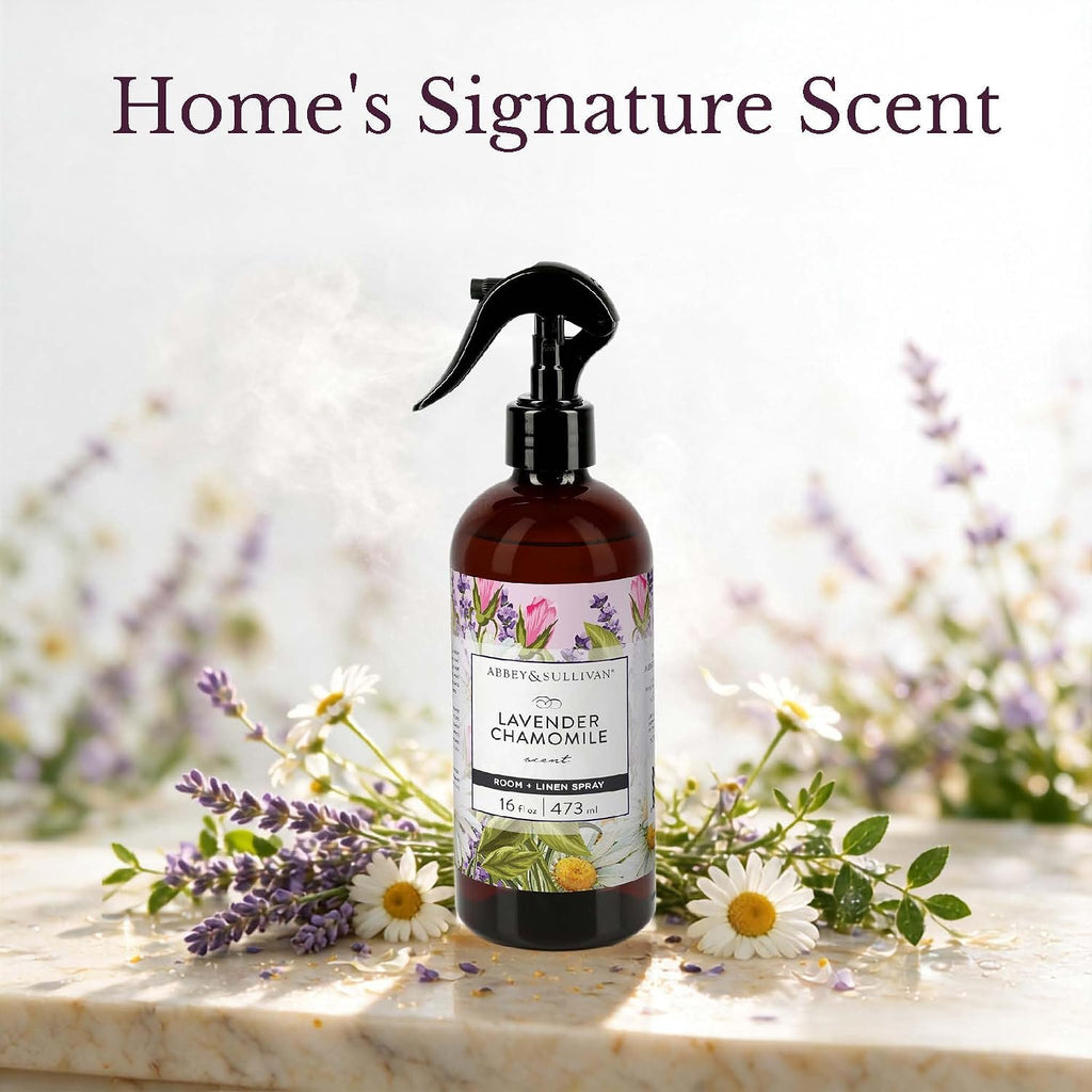 Linen Spray, Lavender Chamomile, Fabric Freshener and Fragrance Room Spray, 16 oz - Set of 2