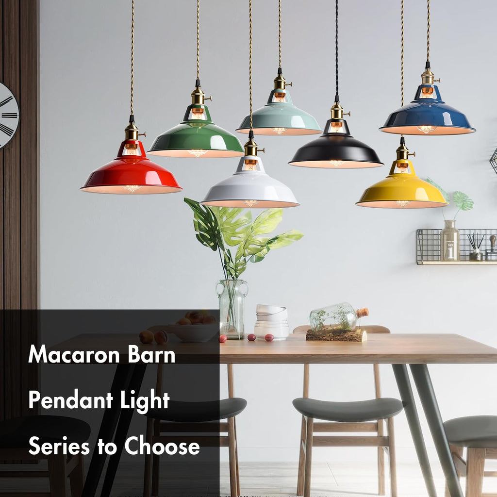 Modern Pendant Light Sea Blue Dimmable Kitchen Hanging Light Fixture