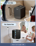 Small Mini Fridge, 18L Portable Tiny Fridge for Skincare, 120V/12V Makeup Refrigerator Mini, Thermoelectric Cooler &