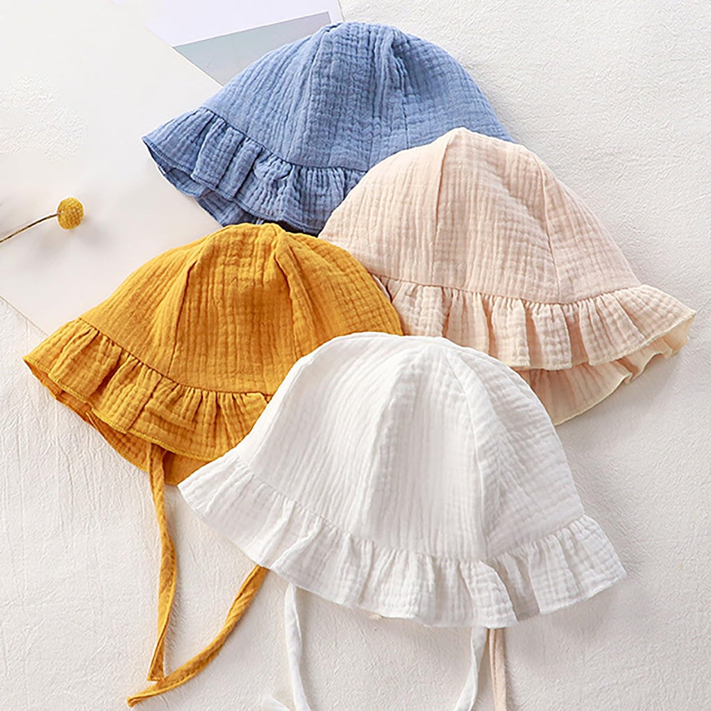 Neutral Baby Clothes Toddler Girls Muslin Cotton Romper With Hat Long Sleeve Gauze Jumpsuit Breathable Summer Outfit