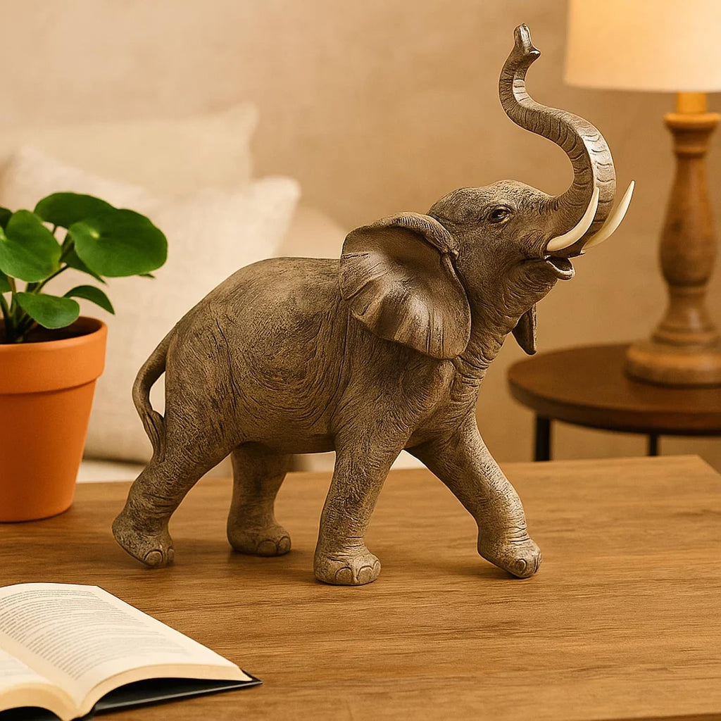 Elephant Decor Statue Gifts For Women, Large 13"