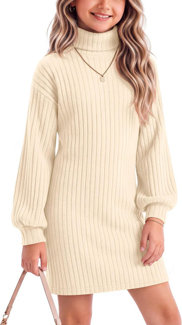 Ribbed Knit Sweater Dress Fall Winter