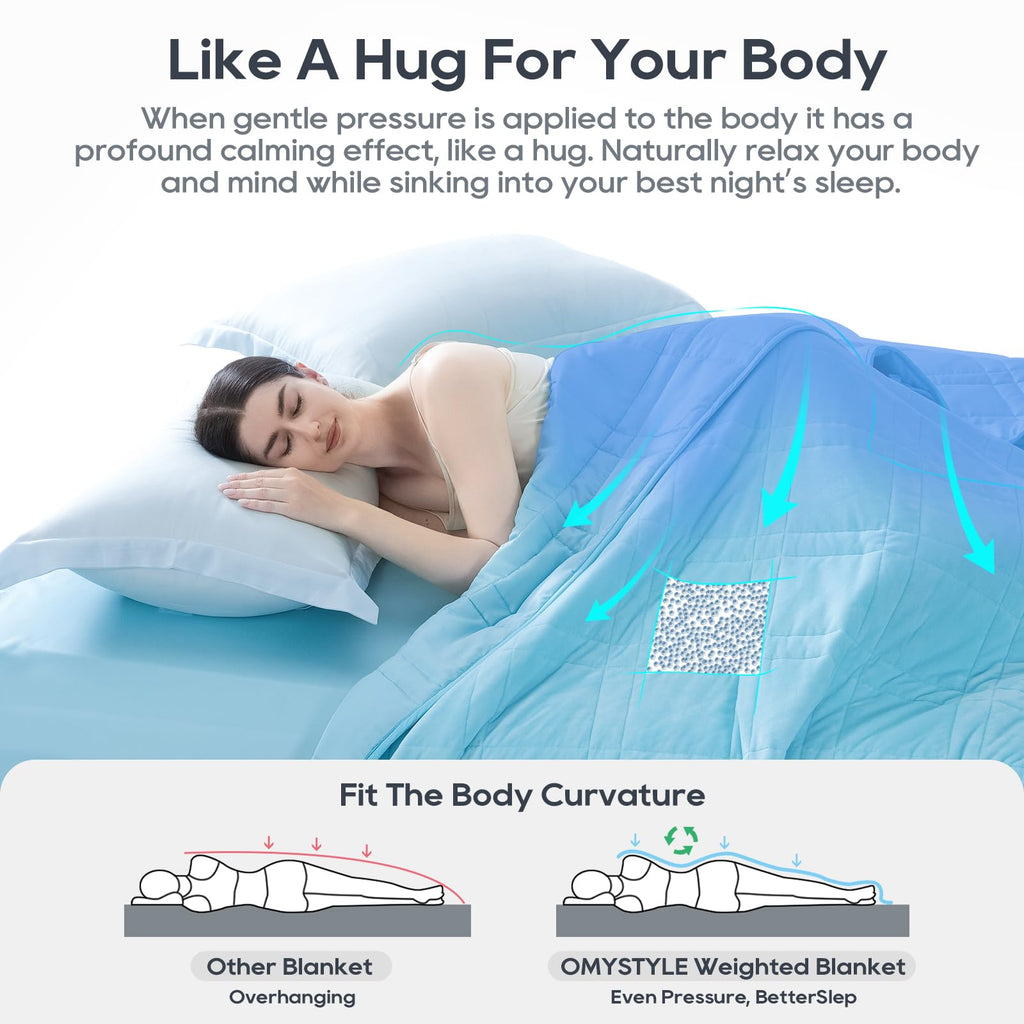 King Size Weighted Blanket 45lb(88''x104'', Dual-Sided), Cozy Warm Velvet & Cooling Tencel Fabric Reversible King