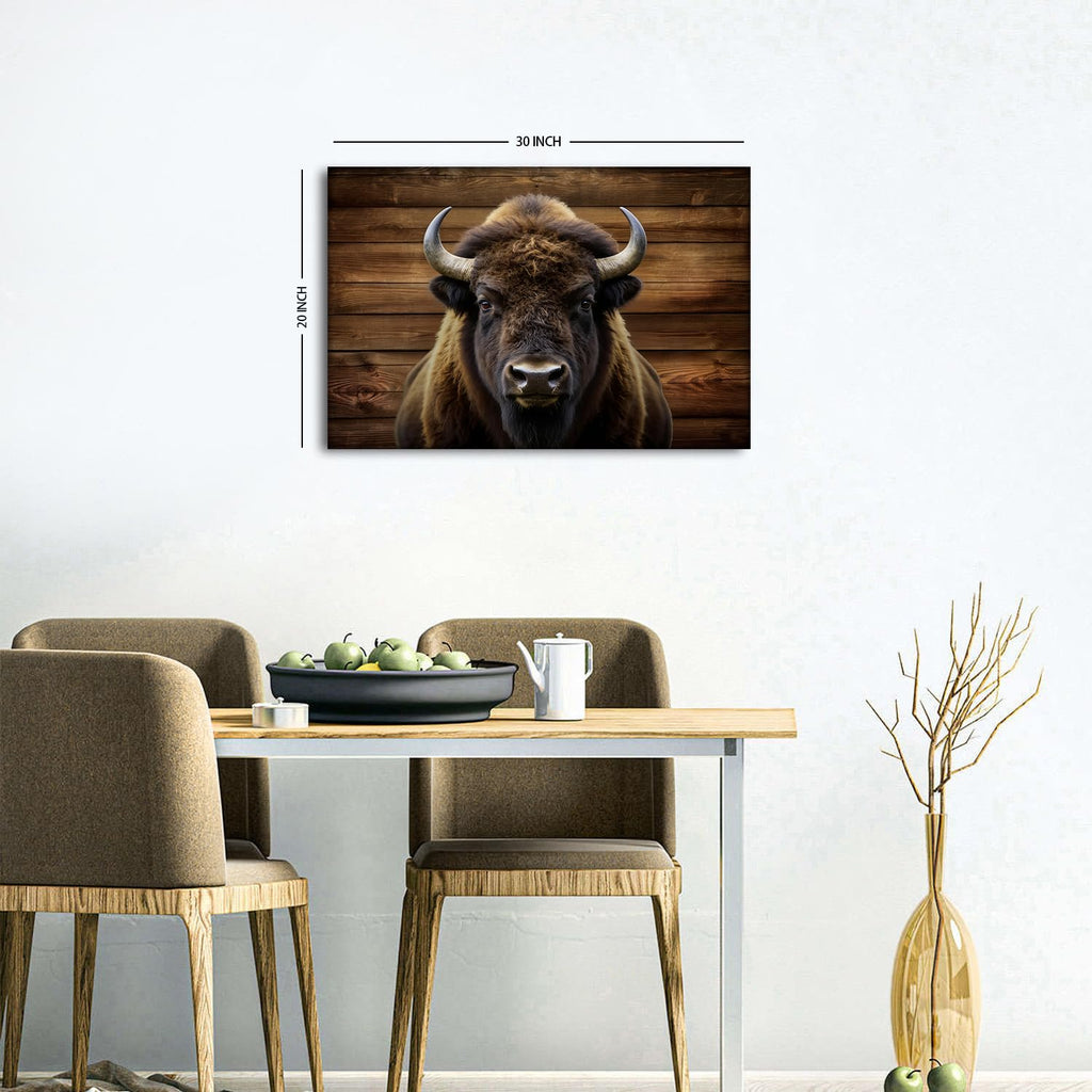 Buffalo Wall Art American Bison Pictures Canvas Wall Decor Rustic Farmhouse Animal Prints Western Wildlife Painting