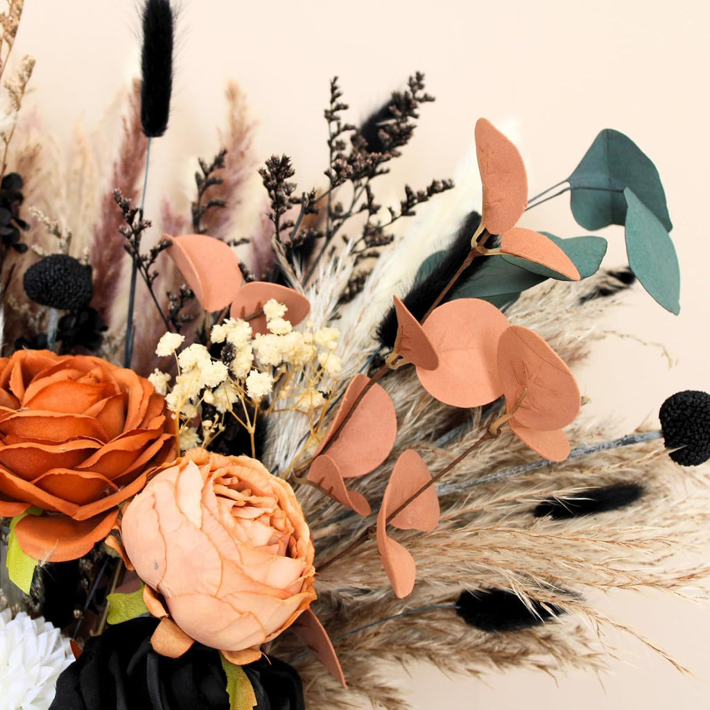 Fall Dried & Artificial Floral Centerpieces For Tables, Thanksgiving Decor - Set of 100