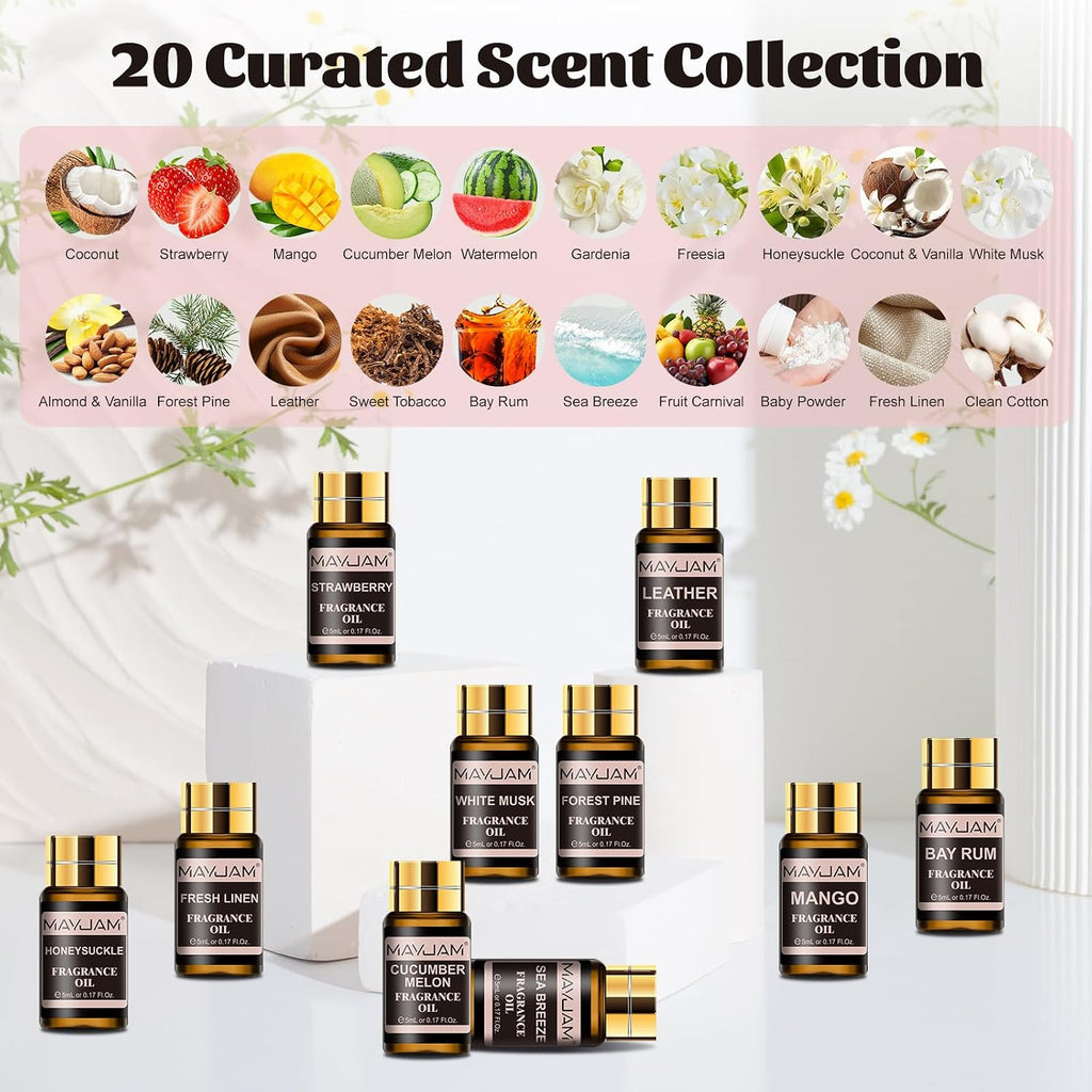 Essential Oils Set - Fragrance Oil for Diffuser Soap Candle Making - Set of 338