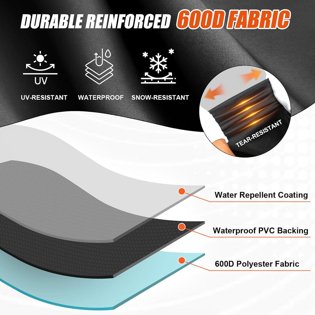 72 inch BBQ Grill Cover | 600D Waterproof Cover for Large Outdoor Gas,Compatible with