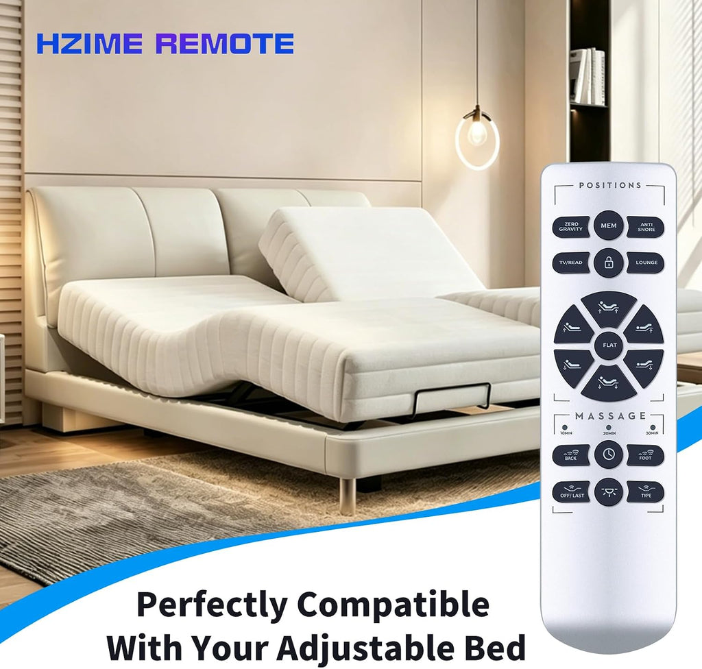 Replacement Remote for OKIN RF.50.19.02 Split Queen Adjustable Bed Base