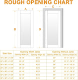 30"x80" CARB P2 Solid Core & Pre-Finished Thick SGCC Clear Glass Doors, Interior Door for Room, 10 Lite Glass Swing