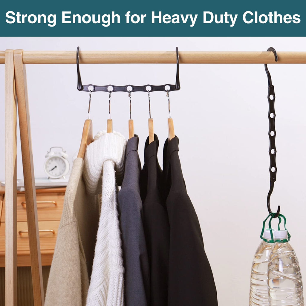 Closet Organizers and Storage 20 Pack Hanger Organizer Magic Hangers Space Saving Hanging Plastic for Heavy Clothes