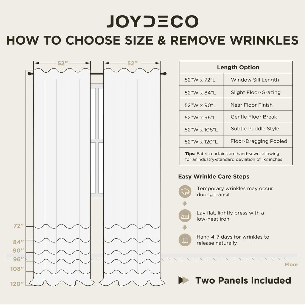 White Blackout Curtains 96 Inches Long - 100% Blackout Curtain 2 Panel Set, Rod Pocket & Back Tabs Thermal Insulated