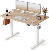 Standing Desk, 48 × 24 Inches Electric Height Adjustable, Sit and Stand Up, Computer Office Desk with Splice Board
