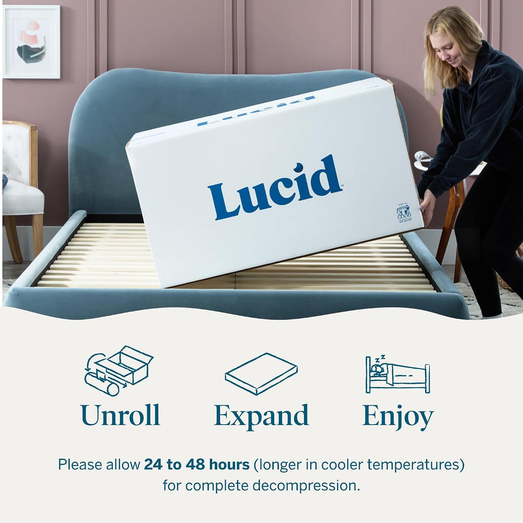 12" Medium Firm Gel Memory Foam Mattress - Bamboo Charcoal & Cooling Gel - Fiberglass Free - Bed in a Box