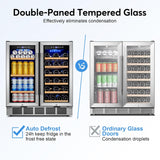 30" Wine and Beverage Refrigerator - Dual Zone Wine and Beverage Cooler