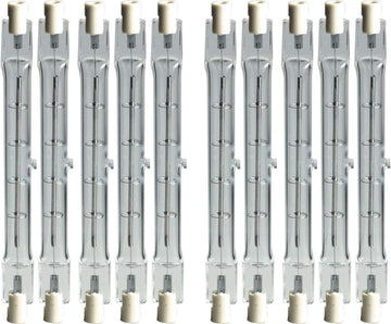Pack of 10 J118/300W/120V J Type 300W 118MM Double Ended 300 Watt 120 Volt Halogen Light Bulb