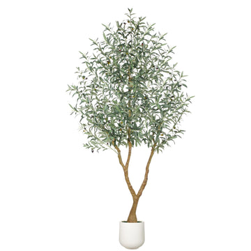 7FT Olive Trees Artificial Indoor - Fake Olive Tree Artificial Plants Indoor Fake Trees with Lifelike Fruits and