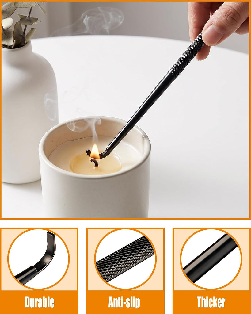 4 in 1 Candle Accessory Set, Matte Black