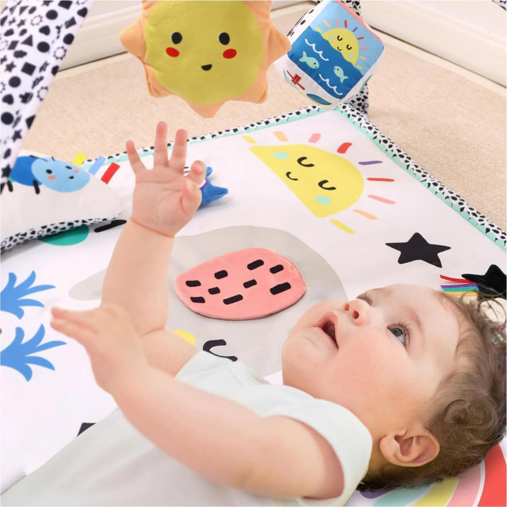 Unisex Baby Play Gym & in-1 Play Mat - Playmat Baby Toys 0-6, 6-12 Months Tummy Time Mat with Hanging Toys, Soft