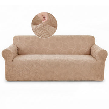 Sofa Slipcover Stretch Jacquard 3-seat Elastic Washable Couch Cover