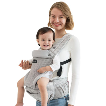 Baby Carrier with Hip Seat, in-1 Detachable Hands-Free Carrier for Long Walks, Forward-Facing Carry 7-44lbs