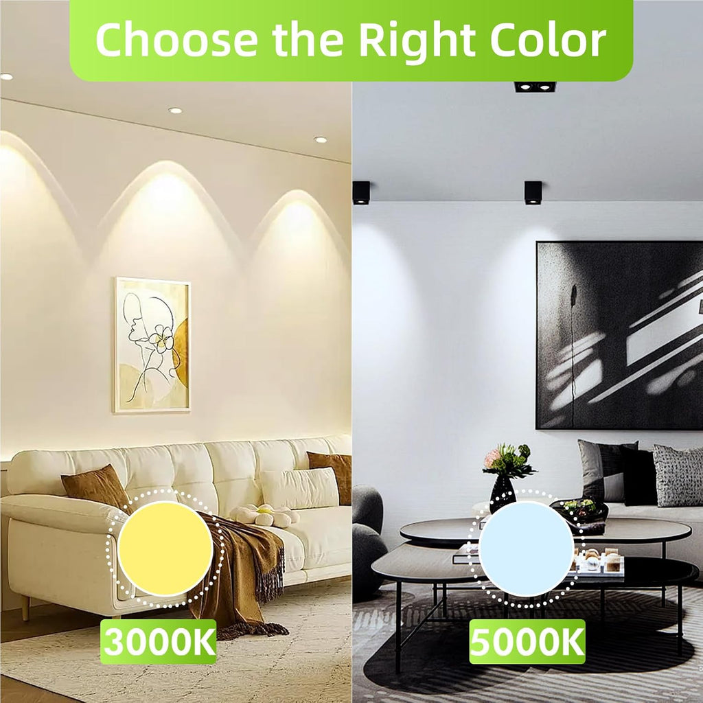 10 Pack GU10 Led Bulb 6W Equivalent 50W, MR16 Led Bulb 3000K Soft White Light Bulbs, 650 Lumens, Non-Dimmable, GU10