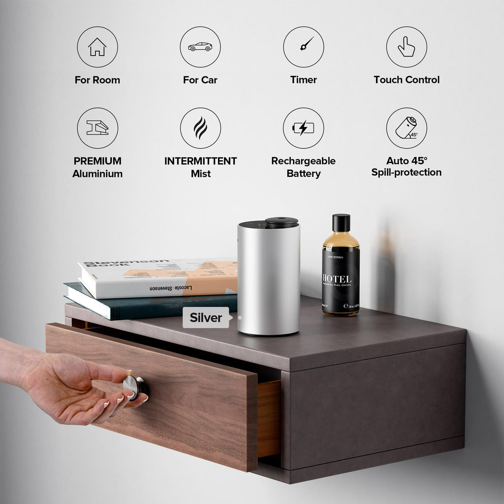 ANX Waterless Essential Oil Diffuser Starter Kit, Gold