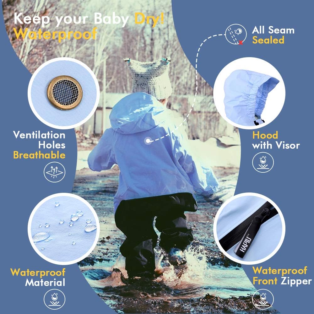 Kids Toddler Rain Suit Muddy Buddy Waterproof Coverall