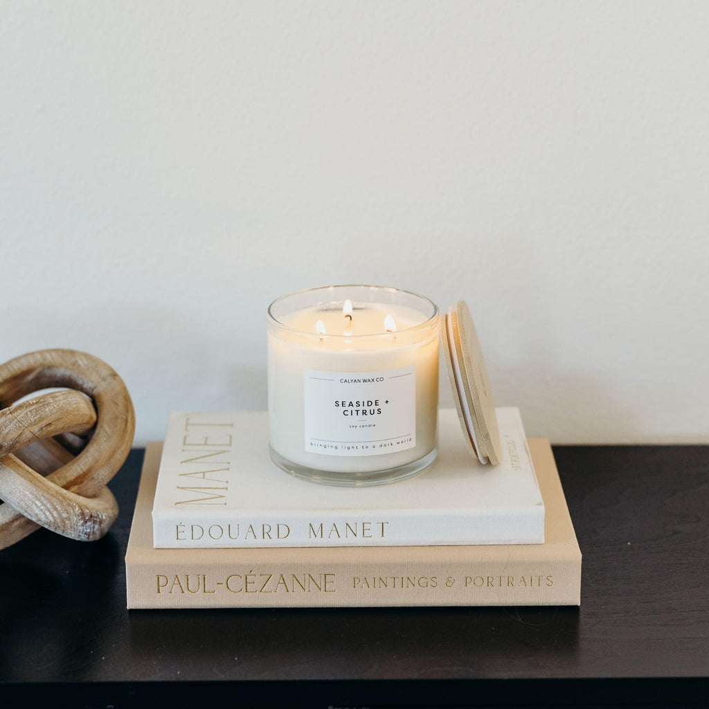 Seaside & Citrus 3 Wick Scented Candle - 43 Hour Burn