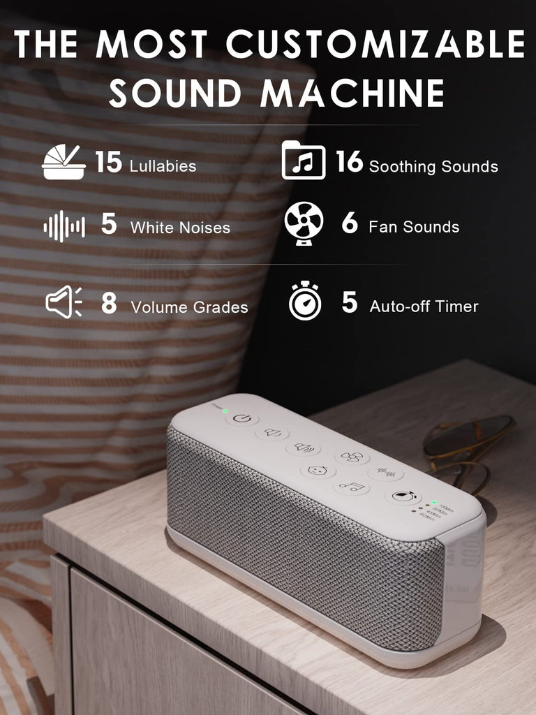 White Noise Machine, Sound Machine Privacy, Sleep and Focus
